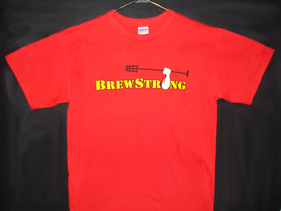 Brew Strong T-Shirt EXTRA LARGE (XL) RED