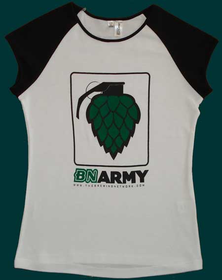 BN ARMY Baby-T White/Black Small